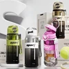 800ml Leakproof Tritan Dual-Mouth Bottle BPA-Free Sports Water Cup with Straw Tea Strainer & Carry Strap-Gym Hiking Essentials 6