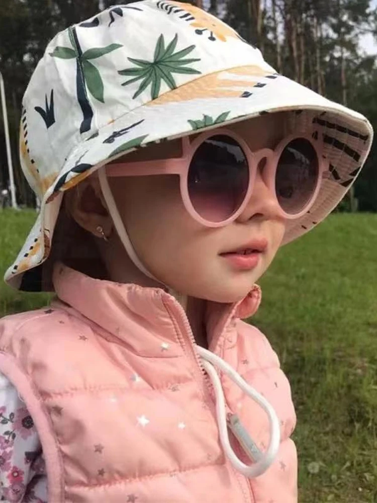 Baby Hat Summer Panama Autumn Cartoon Fisherman Bucket UV for Kids