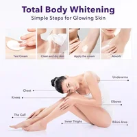 Crème blanchissante pour peaux foncées, éclaircissement des aisselles et des zones intimes, hydratant pour femme, produits de soins de la peau coréens 3
