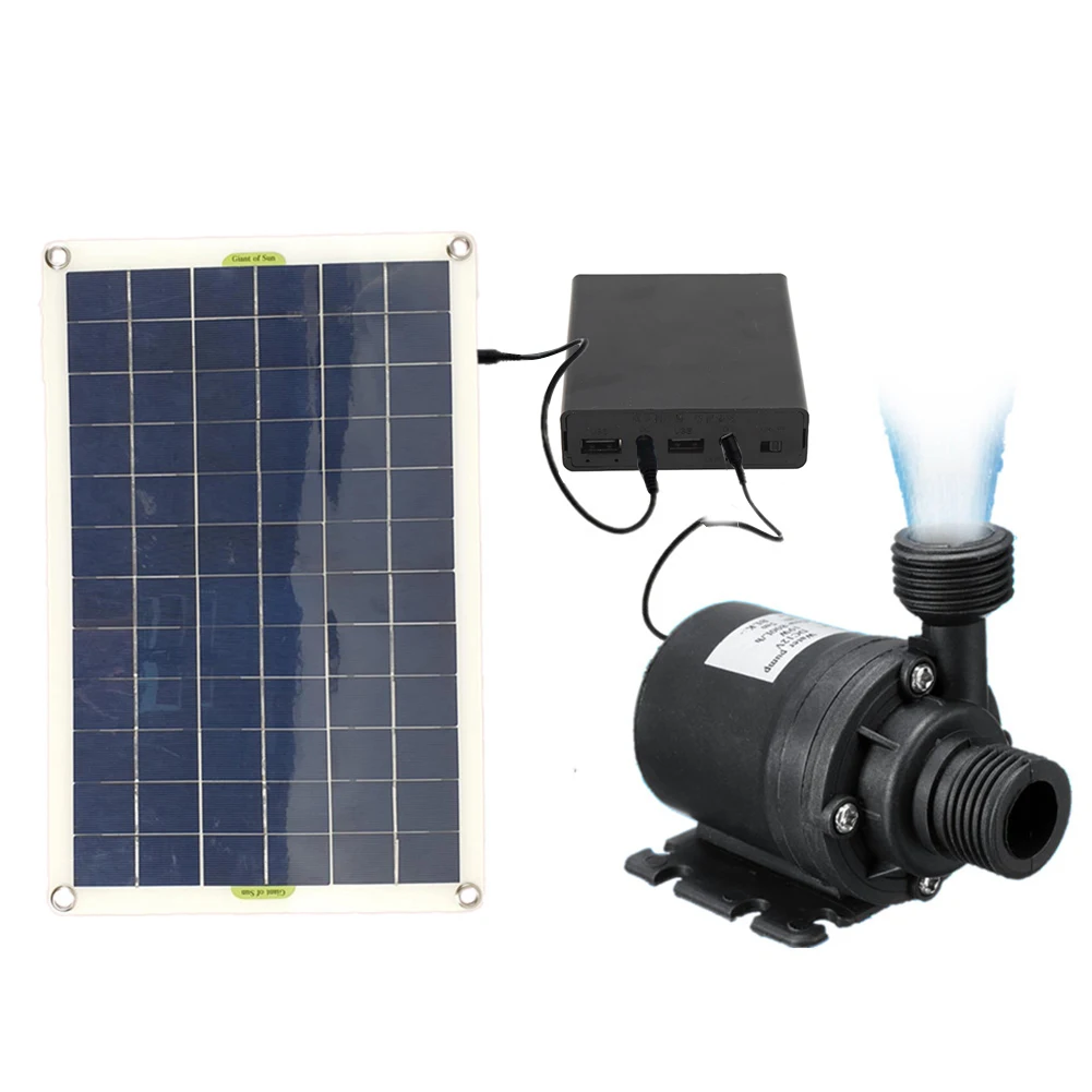 Brushless Solar Water Pump Kit 50W Solar Panel Powerful Water Pump Plate Watering for Bird Bath Garden Fountain solar fountain pump solar water pump