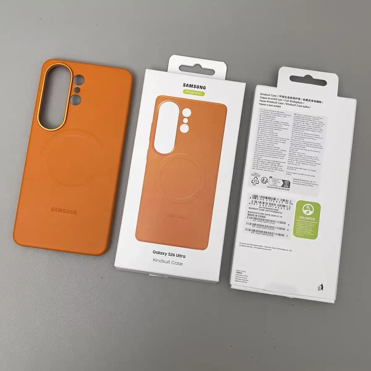 Leather Magnetic Phone Case with Matte Lens Protection