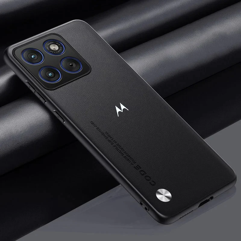 Luxury Plain PU Leather Anti-Drop Phone Case