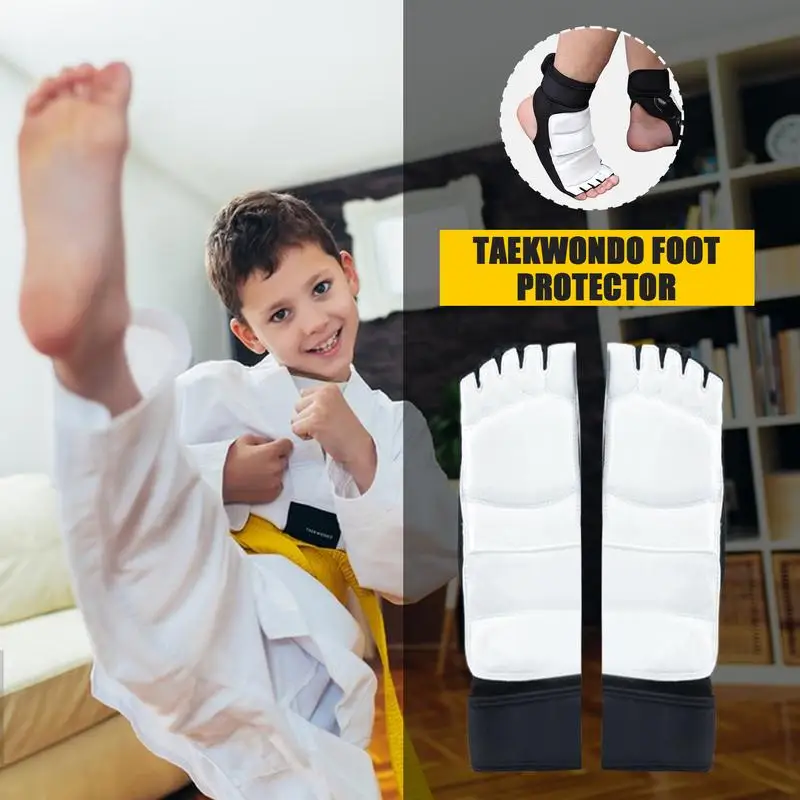 Martial Arts Protective Foot Gear Karate Boxing Sparring Foot Guard Fight Boxing Punch Bag Ankle Guard For Children Adults