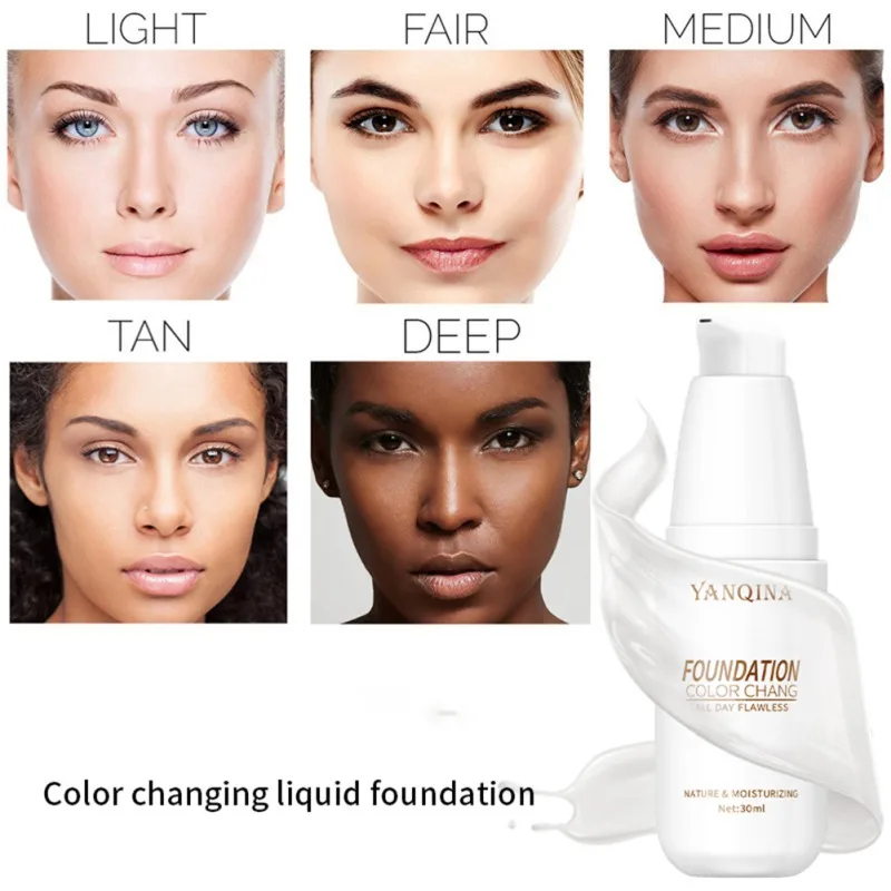 

Sdattor 30ml Tinted Moisturizer Sunscreen & Foundation Easy to Wear BB Cream Light Coverage Skin Hydrating Foundation Cream