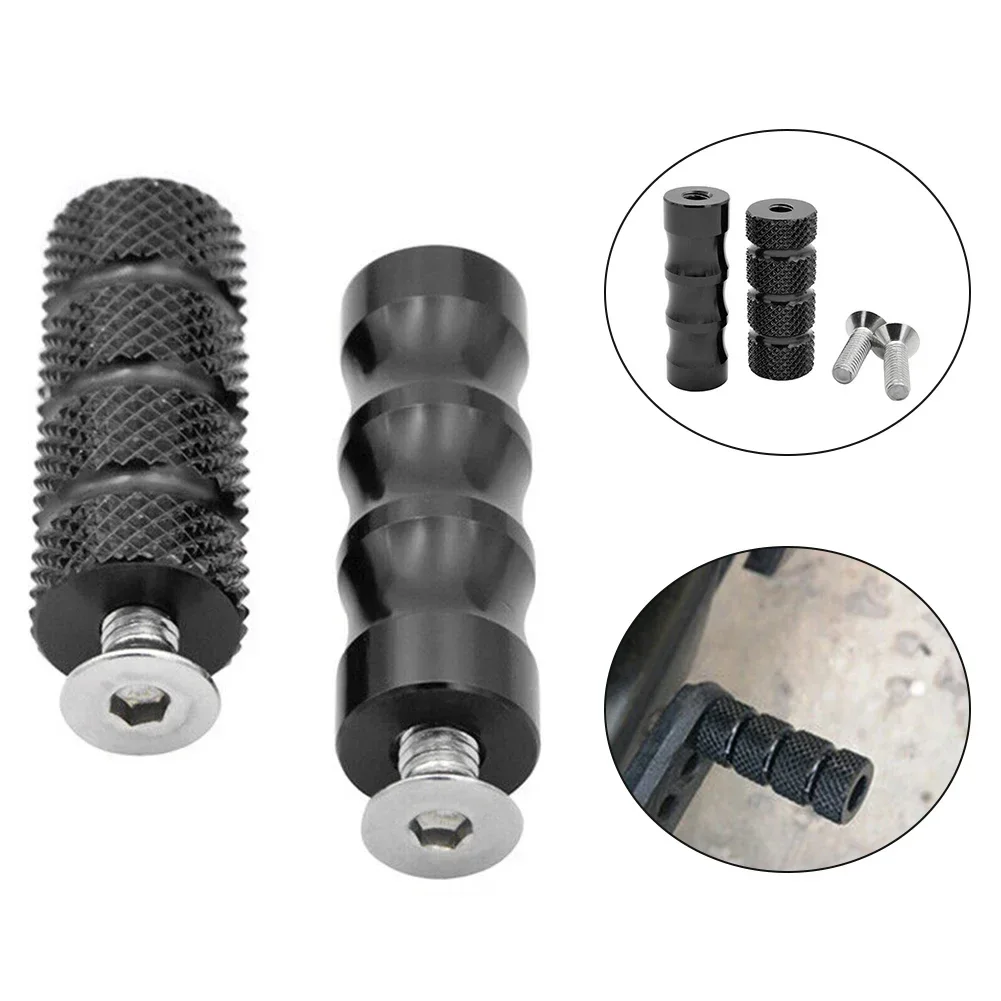 Suitable For 6mm Bolts Universal Motorcycle Gear Shift Lever Brake Pedal M6 Footpeg Shifter Footrests With Improved Fitment