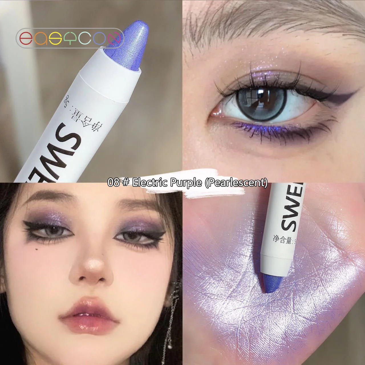 Matita Per Ombretti Liquidi 12 Colori Rosa Verde Glitter A Lunga Durata Shimmer Penna Per Ombretti Evidenziatore Stick Occhi Strumenti Per Il Trucco