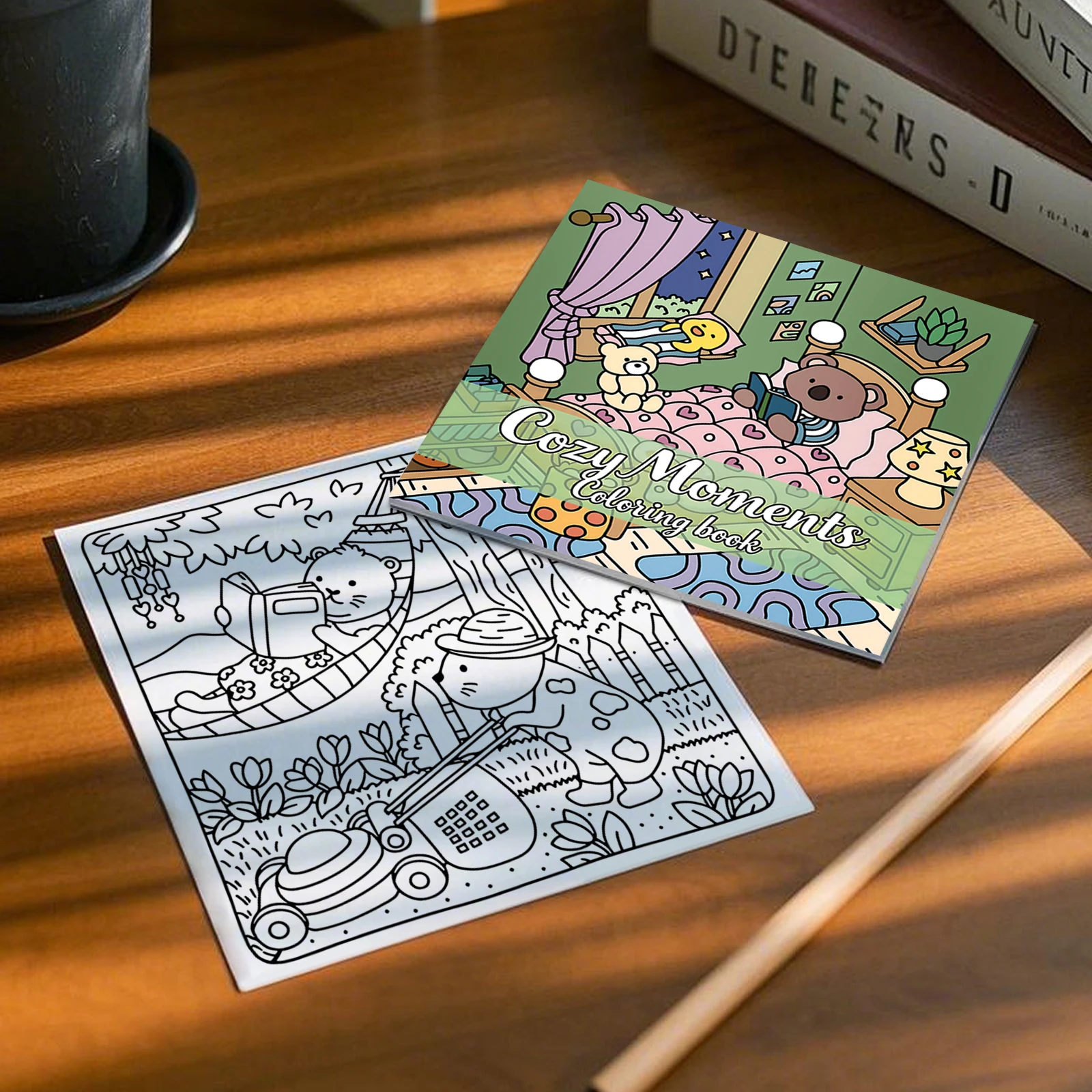 Halloween Coloring Book COZY Moments Coloring Book For Adults And Teens Featuring Adorable Creepy Creatures for Halloween Gifts 4