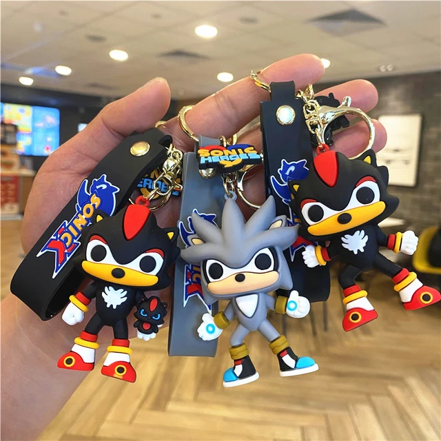 SONIC SHADOW SILVER Keychains 