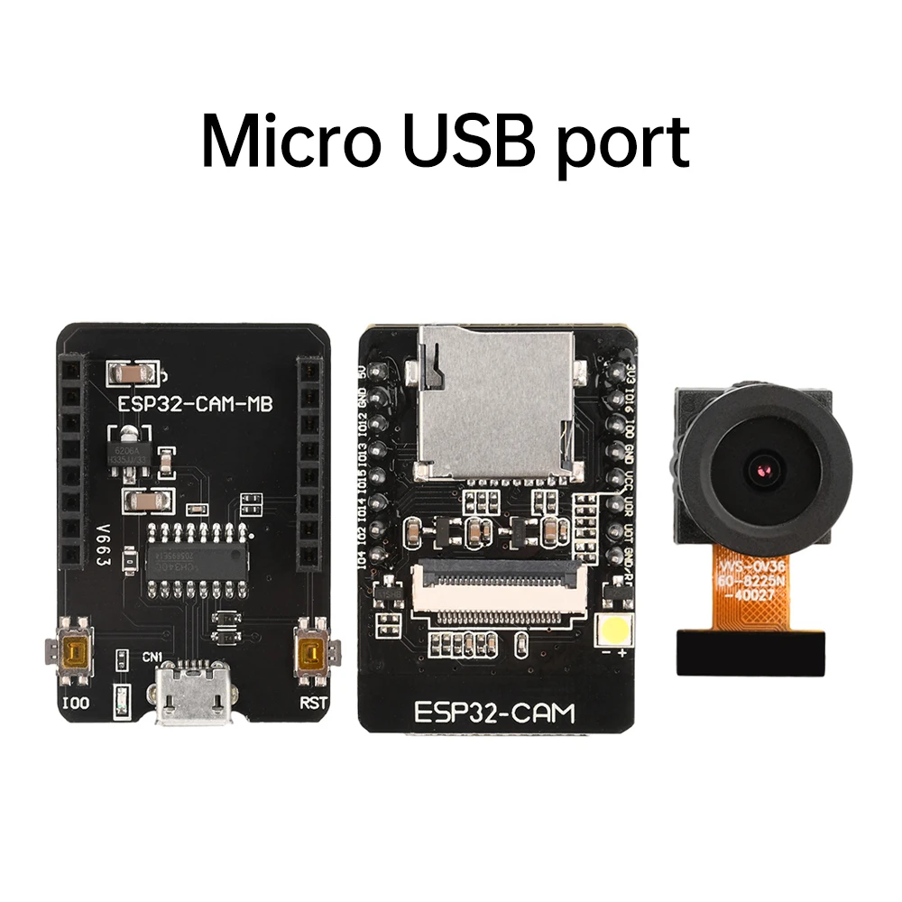 ตัวเลือกสินค้า ESP32-CAM บอร์ดพัฒนา IoT พร้อมกล้อง Wi-Fi/Bluetooth