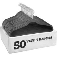 Heavy Duty Hangers Coats Pants Dress Non Slip Space Saving Felt Hanger Cloth Organizer Clothes Drying Rack Home Accessories 1
