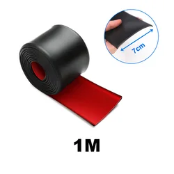 Universal Rubber Side Skirt Edge Guards - Anti - Scratch Car Protector Bumpers (7CMX1M)