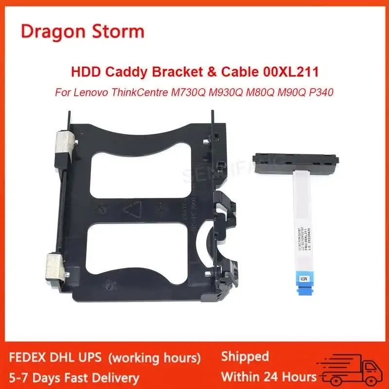 thumbnail: Gintai HDD SATA-kabel & Caddy Vervanging - Voor Lenovo ThinkCentre M625q, M70q, M710q, M720q, M90q & ThinkStation P320, P330, P340 Tiny