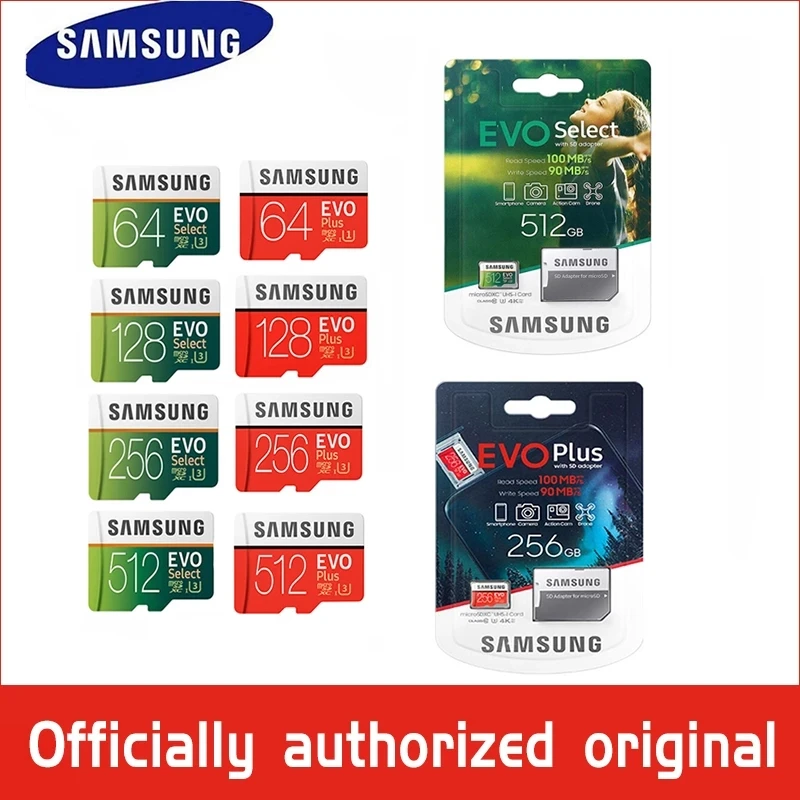 Samsung Evo Plus Micro Sd Card 512gb 256gb 128gb A2 V30 U3 Transfer