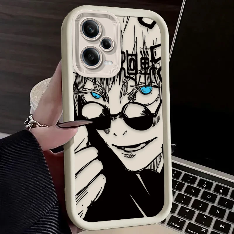 thumbnail image 1 of Jujutsu Kaisen Funda de teléfono para Xiaomi Redmi Note 13, 12, 11 Pro Plus, 4G, 5G, 12S, 11S, 10S, 10, 9, 9S, 8, 12C, 13C, A3, Funda de silicona suave, 1 of 5