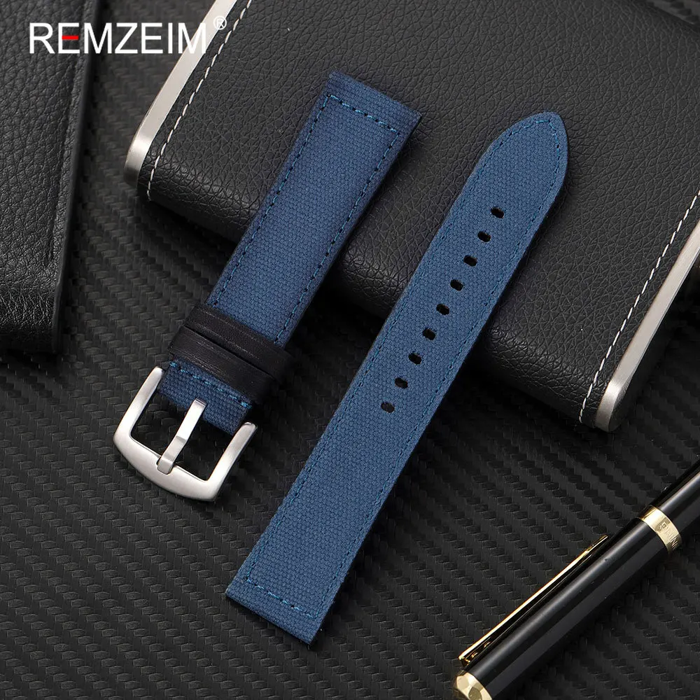 Unisex Durable Nylon Canvas Vintage Casual Watchband Bracelet