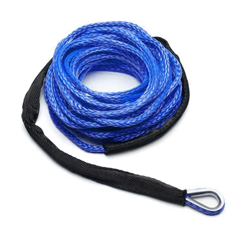 Car Outdoor Accessories Truck Boat Emergency Replacement Synthetic Winch Rope 13500lbs 26mx8mm 12 Strand String Cable ATV UTV winch rope set winch rope