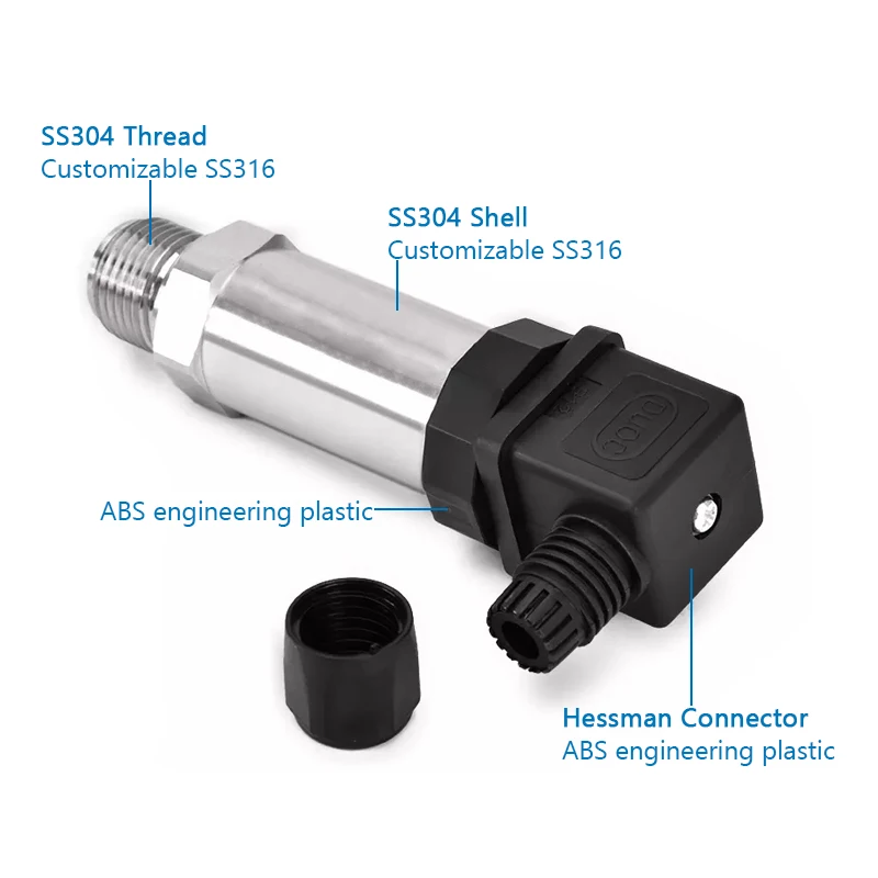 Pressure Transducer Water Gas Fuel Pressure Sensor 4-20mA 0-5V 10V RS485 Output Vacuum Negative Transmitter pressure sensor