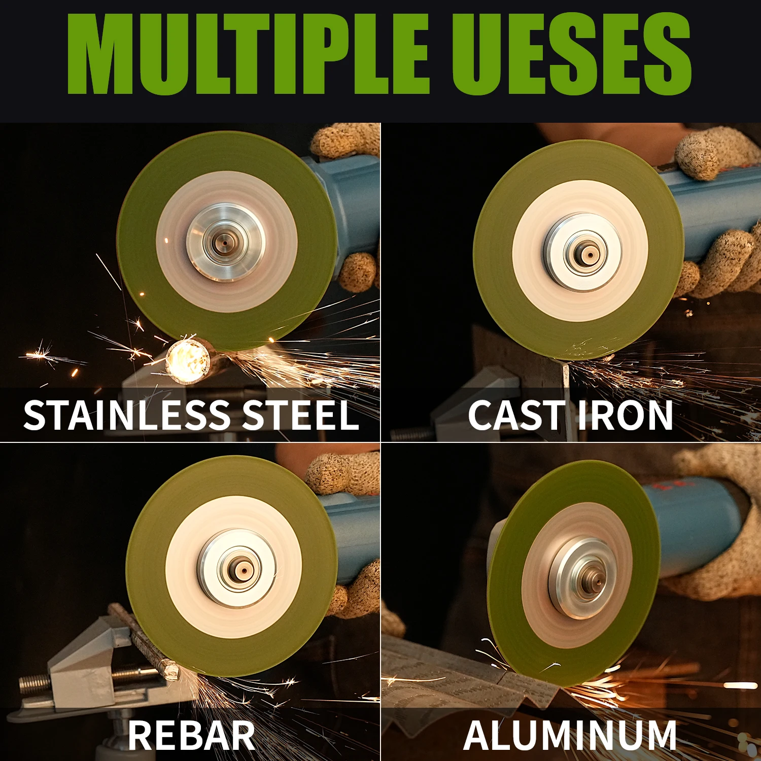 125mm Resin Cutting Disc Cut Off Wheel Angle Grinder Disc Slice Fiber Reinforced for Metal Stainless Steel 10pcs