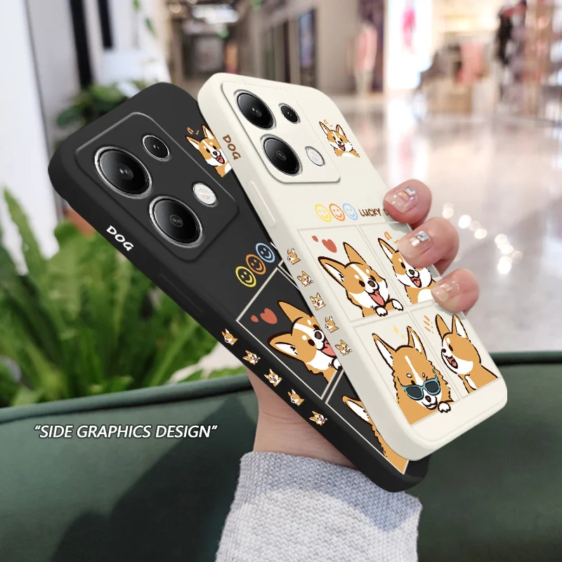 Silly Corgi Liquid Silicone Phone Case Cover