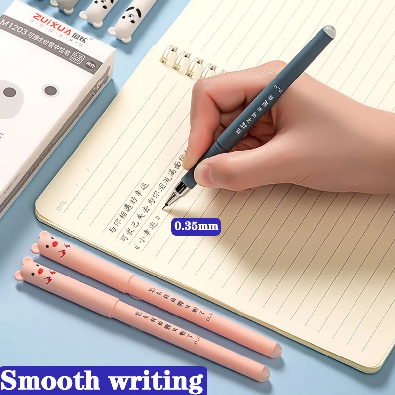 30 Pcs/set 0.35mm Erasable Pens for Writing Notebooks Gel Pens Office Accessories School Supplies Stationery gel pens erasable neutral pens erasable gel pens erasable pens