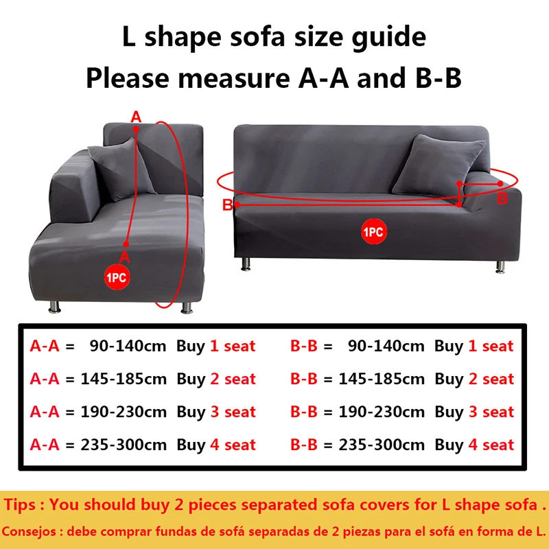 Elastic Jacquard Fabric Sofa Cover Stretch Couch Cover Sectional L Shape Sofa Slipcover Corner Case for Living Room 1/2/3/4 Seat images - 6