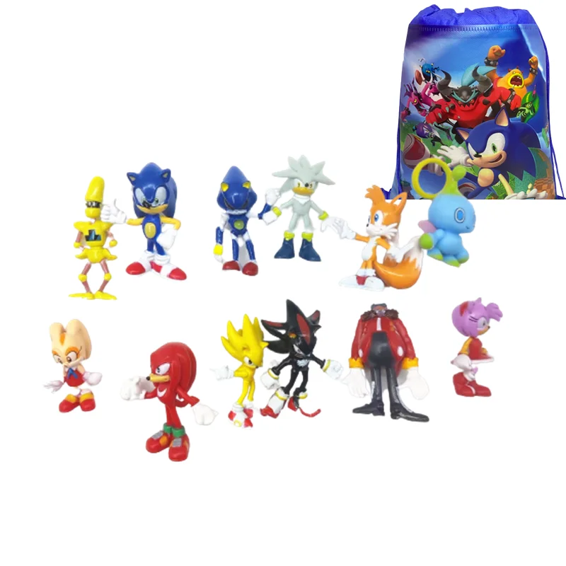 Amy Rose Ray Storm Shadow Decoration Figurine Anime Doll Action Figure Model Kids Toy Collection Gift Bag