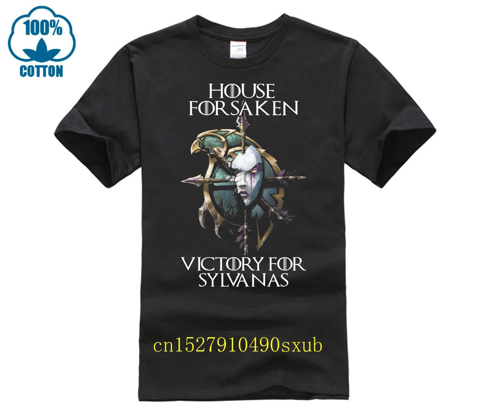 Wow House Deserted Victory For Sylvanas Shirts Maglietta Da Uomo Wow Tee Manica Corta