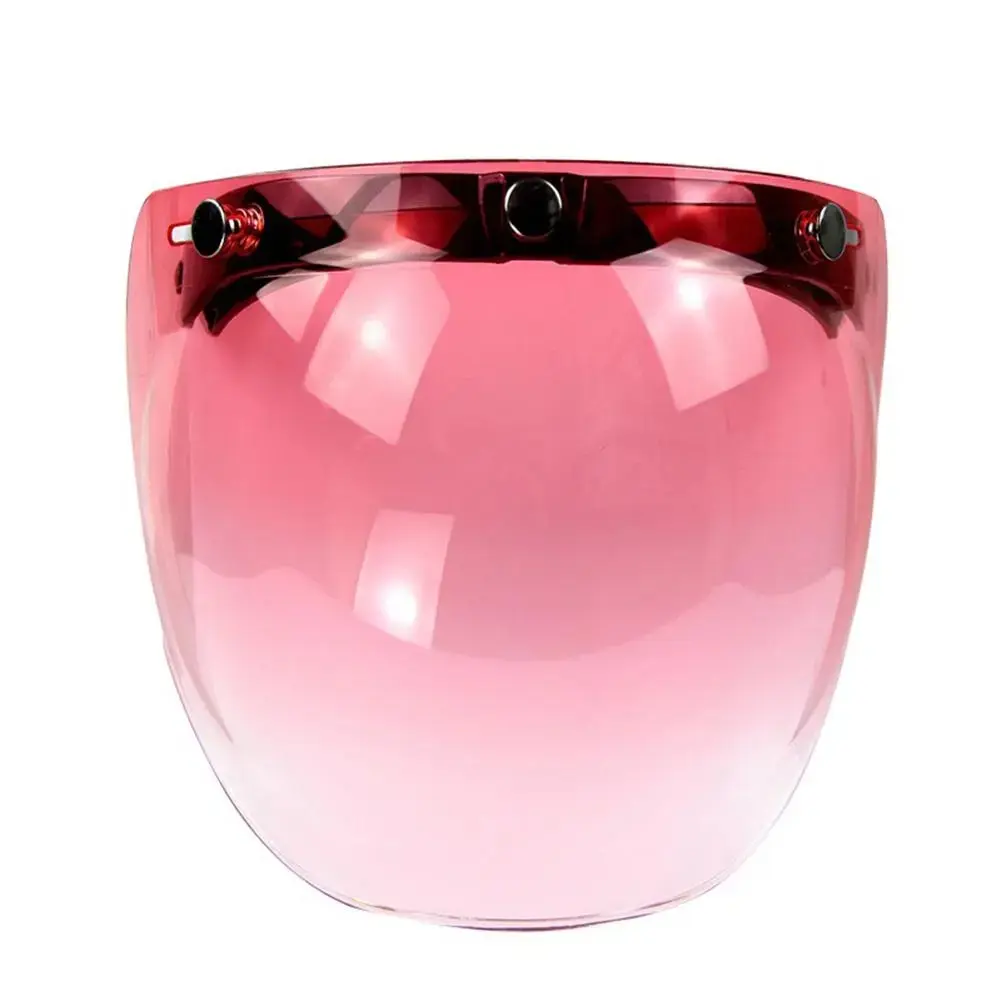 Motorcycle Helmet LENS Bubble Mirror Sun Shield Visor 3-snap Retro Flight Safety Anti-glare UV 400 Helmet Goggles With Flip