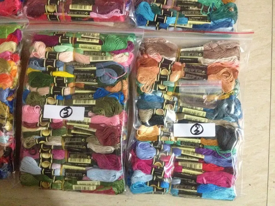 100 Skeins Thread Embroidery Cross Stitch Floss cross stitch kit embroidery hoop cross stitch tools cross stitch files peony embroidery kit cross stitch floss stickers