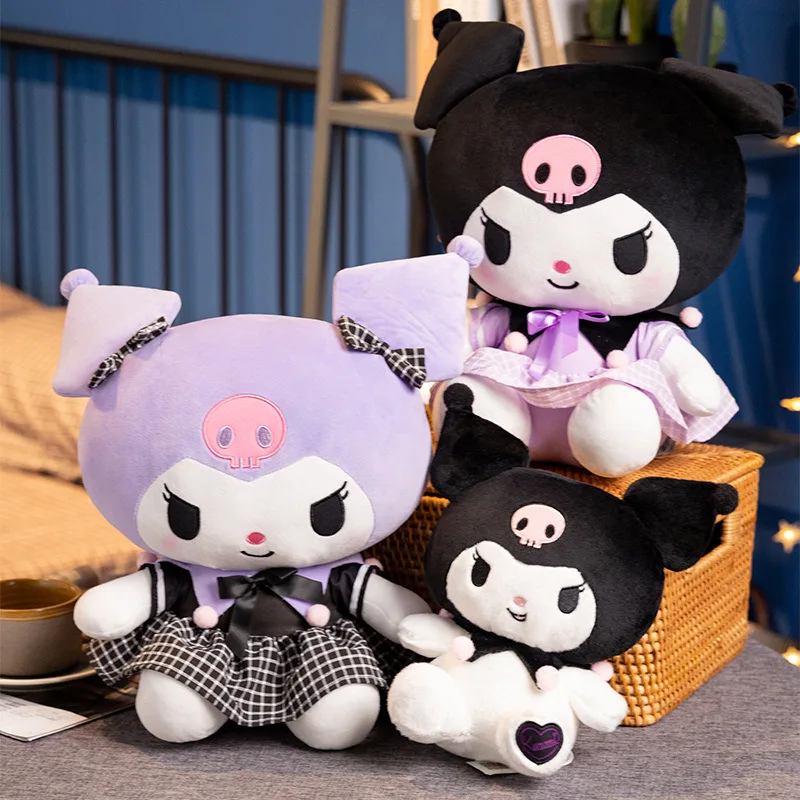 

Sanrios Cartoon Stuffed Melody Kuromi Cinnamoroll Plush Toy Anime Kawaii Soft Plushie Girls Doll Toys Pendant Kids Gifts