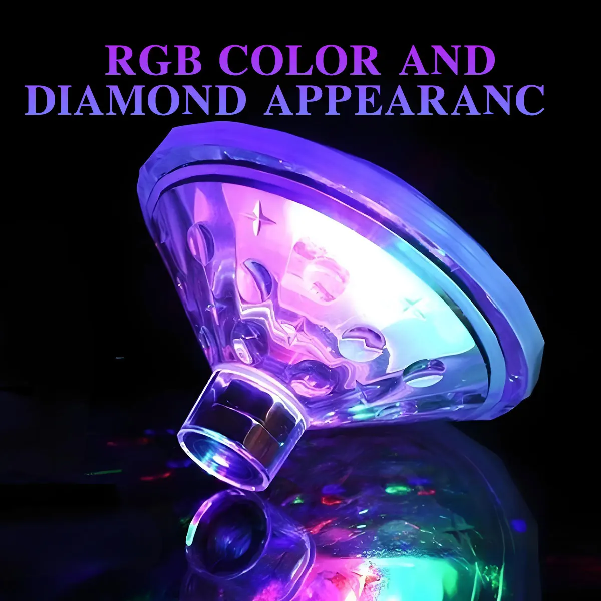 Floating Underwater Light RGB Submersible LED Disco Light Glow Show Swimming Pool Hot Tub Spa Lamp Bath