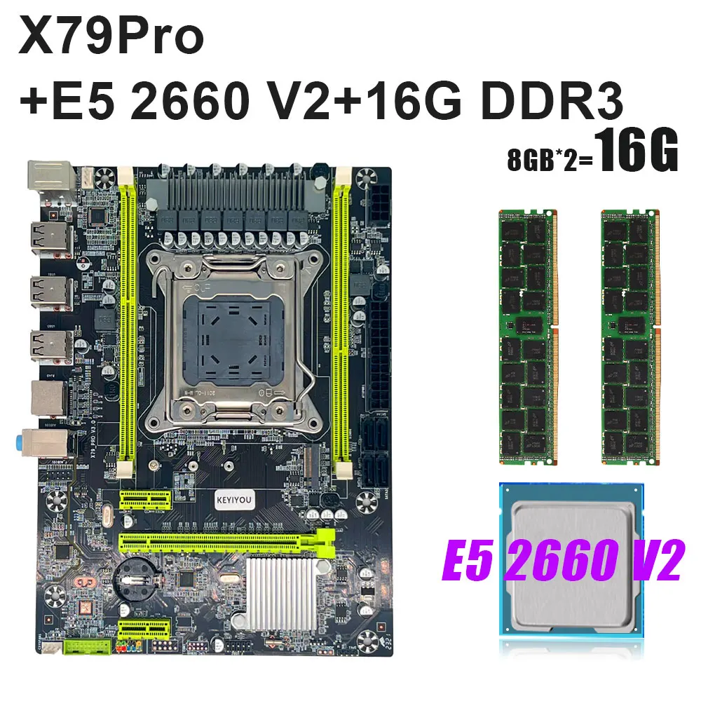 KEYIYOU-X79Pro-motherboard-Set-X79-placa-mae-Set-LGA-2011-V1-V2-with ...