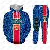 Democratic Republic Of The Congo Flag 3D Print Leopard Sweatshirt Unisex Casual Pullover Tracksuit Men  Men Clothes Sport Jersey 1