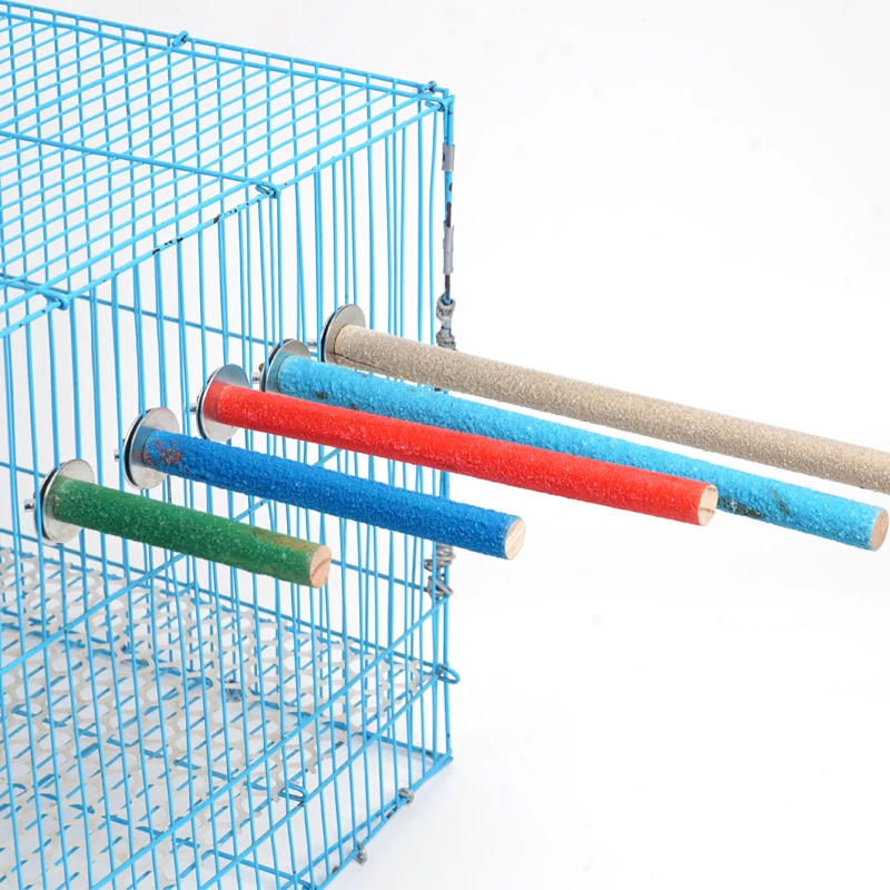 1 Pcs Pet Bird Toys Parrot Scrub Stick Perching Station Platform Paw Grinding Clean Toys