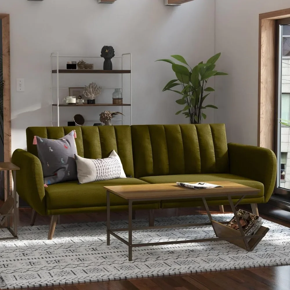 

Диван для гостиной Futon-высококачественная обивка и деревянные ножки-зеленый диван-диваны