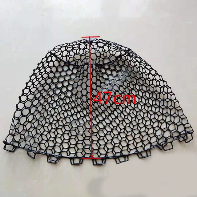 Rubber Fishing Nets Catch Fish Net Head without ring 21-65cm Depth Mesh  Network Landing Net