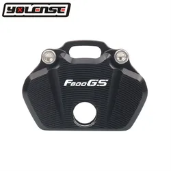Motorcycle CNC Key Cover - Durable Key Protection with Keychain (Black - F800GS)