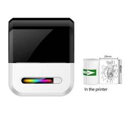 Compact Wireless Thermal Label Printer for Versatile Use in Office, Home, and Various Industries (U1 - White)