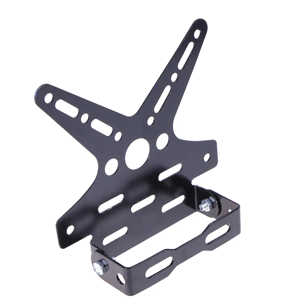 오토바이 번호판 홀더 알루미늄 합금 오토바이 번호판 마운트 브래킷 조절 가능한 번호판 프레임 번호판 커버