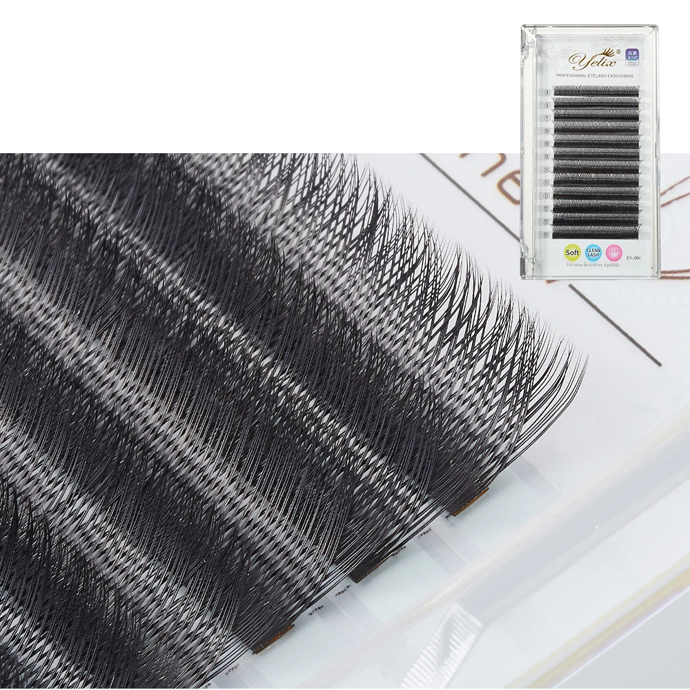 Yelix eyelashes matte type YY and natural Brazilia...