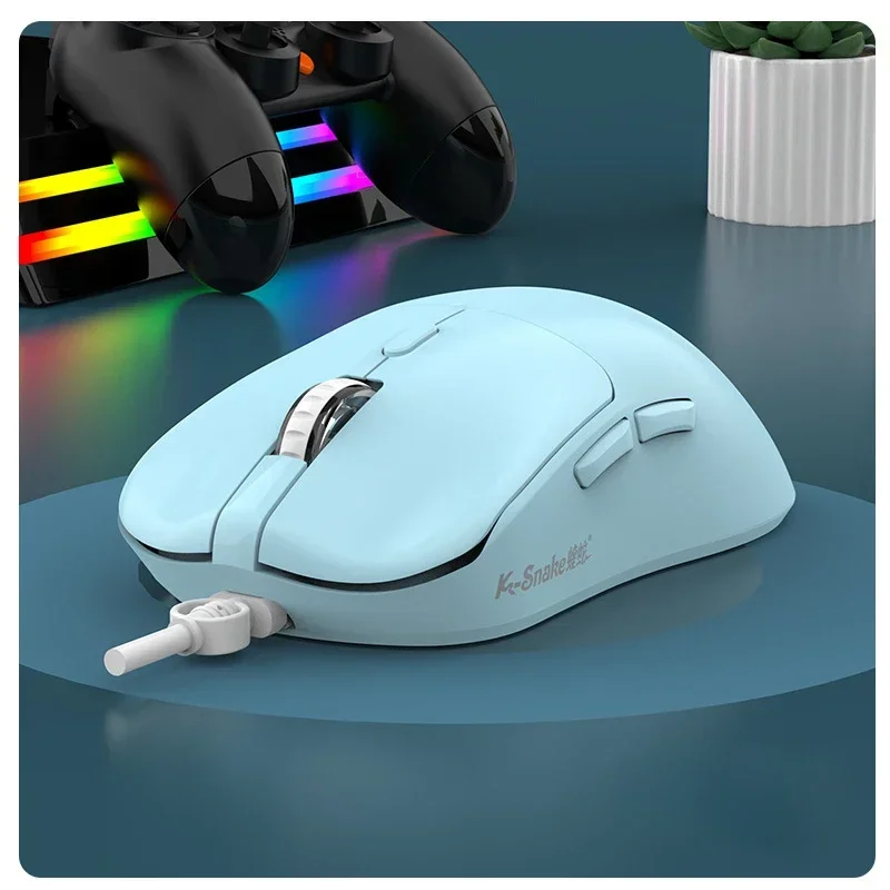 레노버 유선 마우스 6버튼 인체공학적 USB 마우스(조정 가능한 DPI 포함) 플러그 앤 플레이 유선 광학 게이밍 오피스 마우스 PC 노트북