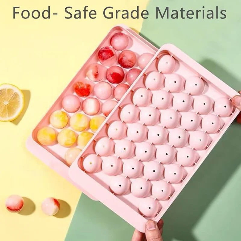 Ice Cube Mold 1pc Round ice cube tray for freezing cocktail ice round ice cube tray with lid spherical ice drink