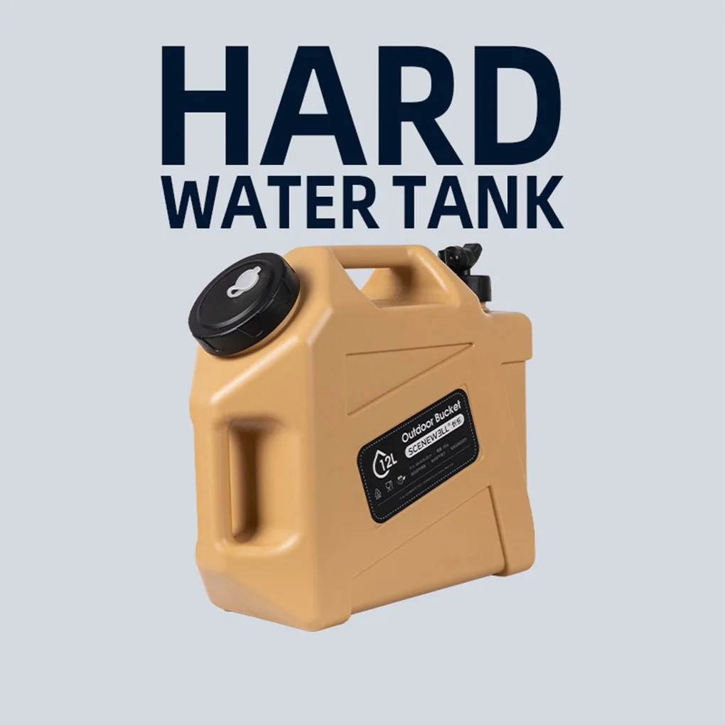 Large Capacity Outdoor Camping Water Bucket Driving Container Valve Tap