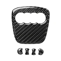 Car Steering Wheel Ring Trim Carbon Fiber Sticker Cover Decoration Auto Accessories For Audi A4 B8 8K A6 C6 4F Q5 8R Q7 4L A3 8V 2