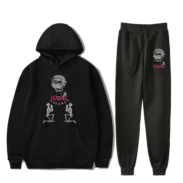 SuicideboyS Grey 59 Skull logo Rapper PULLOVER HOODIE PANTS 1