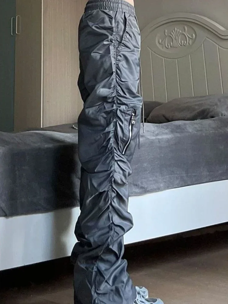 【MUCENT】GROSS NYLON CARGO PANTS_UNISEX ☆韓国人気☆ 預購］韓國MUCENT GROSS NYLON CARGO PANTS 尼龍工裝褲| MUCENT