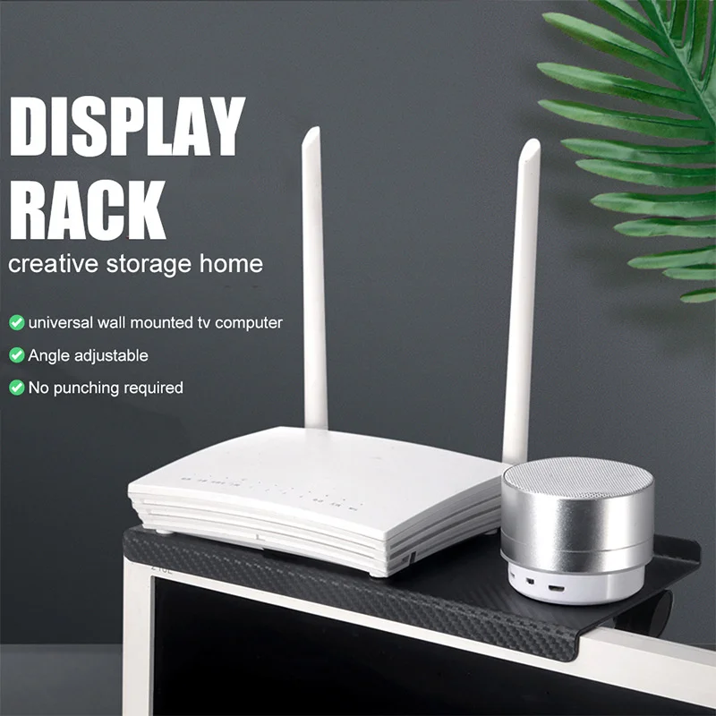 

Rack TV Monitor Organizer Screen Top Storage Shelf Holder Practical Home Storage Computer Office Multi-functional Organizer