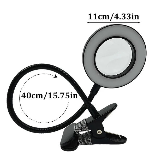 Clip-Type Led Magnifying Glass Nail Beauty Light USB Cold Light Led Non-slip Equipment Clamp Glass Portable Desk Lamp 4