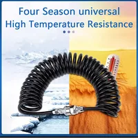 สายลมแบบขดลม PU สายลมแบบขดเกลียว ข้อต่อแบบ C สายลมโพลียูรีเทนแบบขด สำหรับเครื่องอัดอากาศ 3