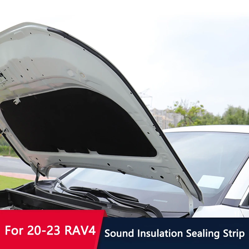 

QHCP Car Door Sound Insulation Sealing Strip Auto Trim Decorative Protective Band Anti-abnormal Sound For Toyota 2020-2023 RAV4